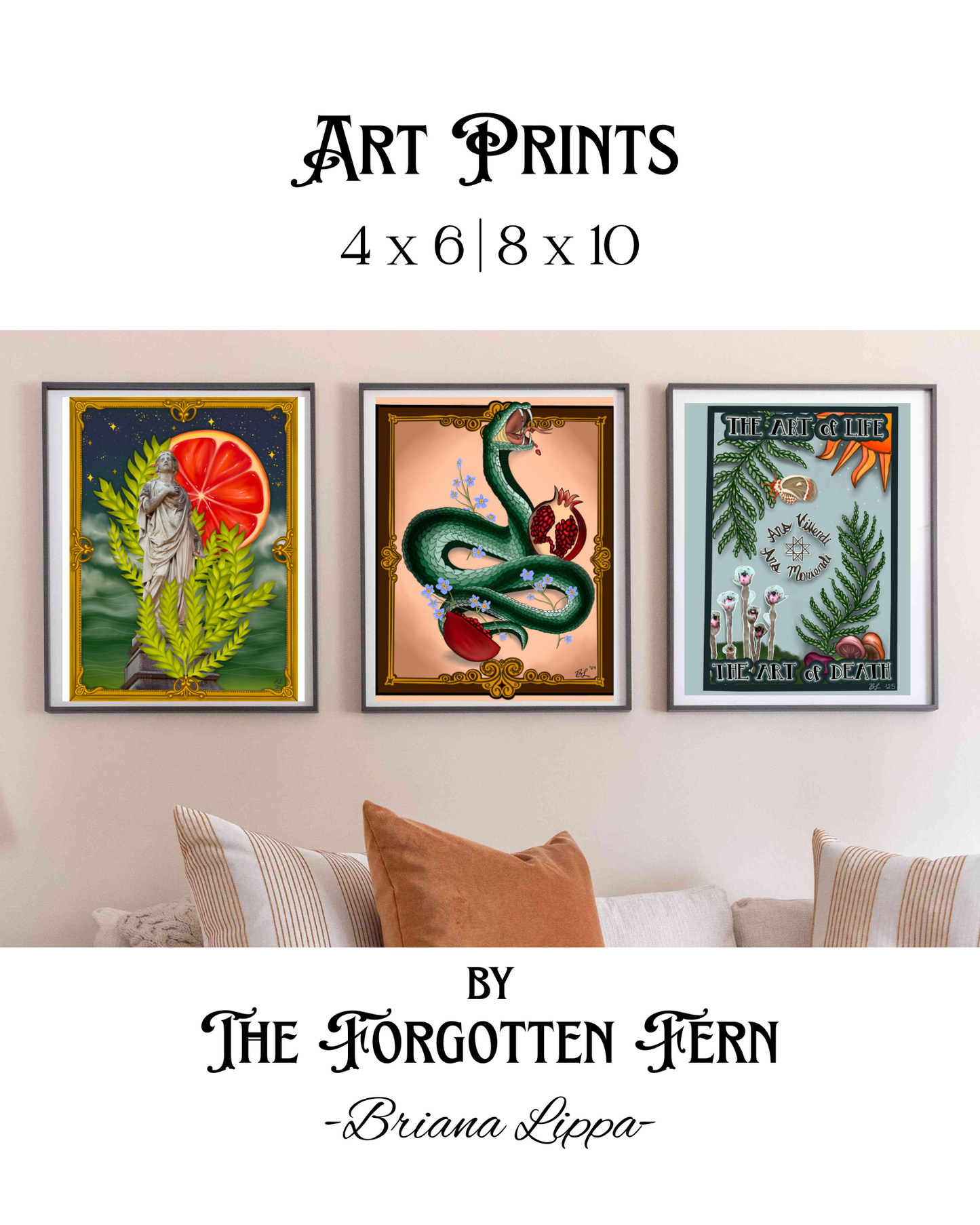Ars Vivendi Ars Moriendi Art Print, 4x6 or 8x10 inches