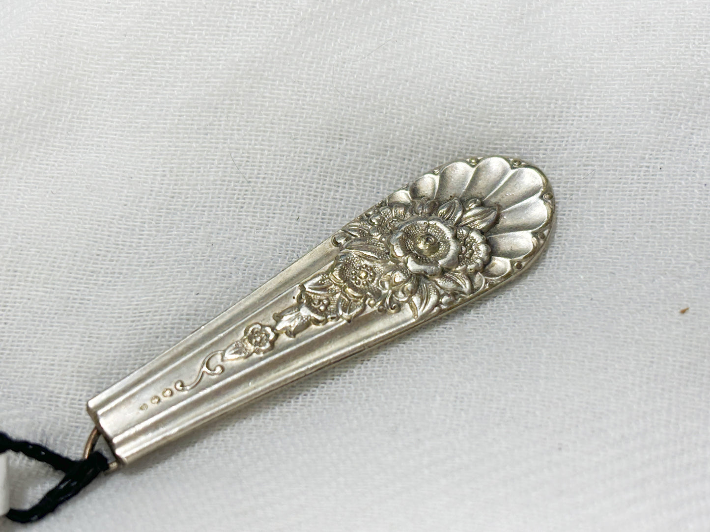 Sterling Silver Plated Floral Drop Necklace Pendant