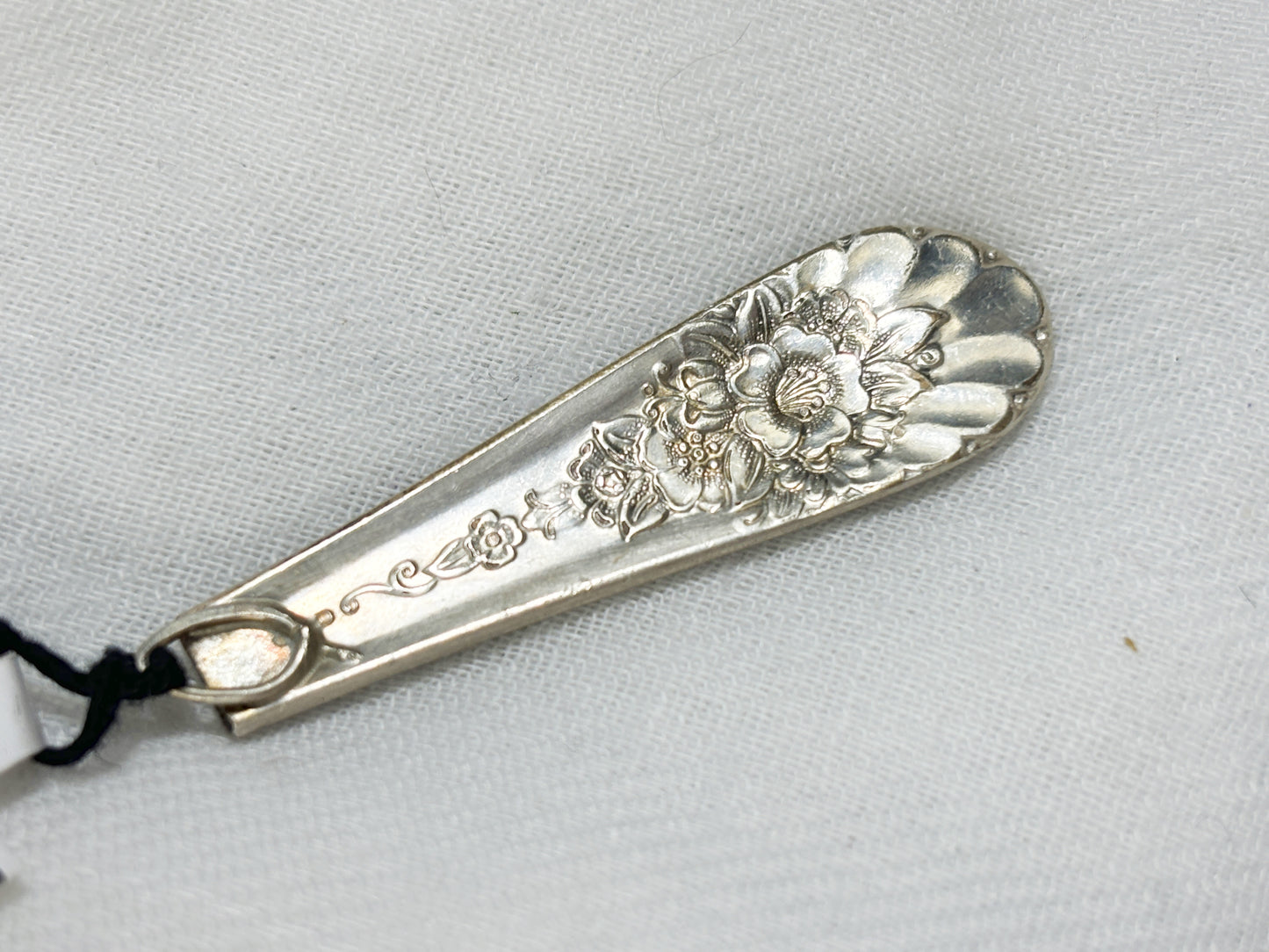 Sterling Silver Plated Floral Drop Necklace Pendant
