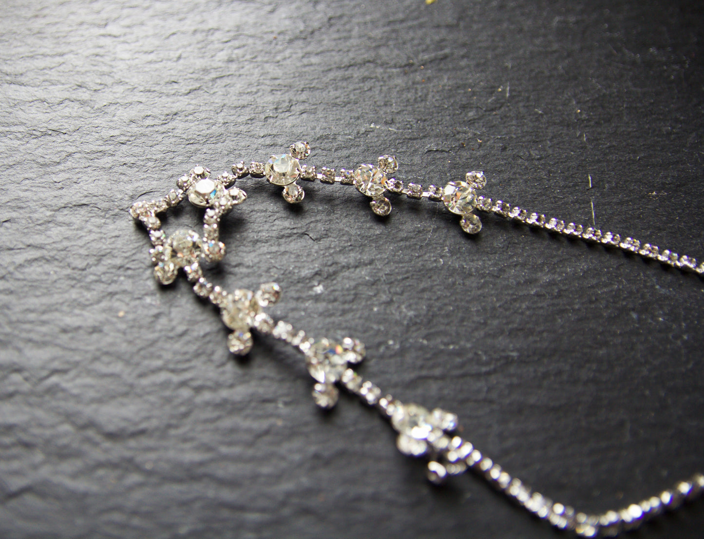 Blue & Silver Rose Crystal Jewelry Gift Box Set