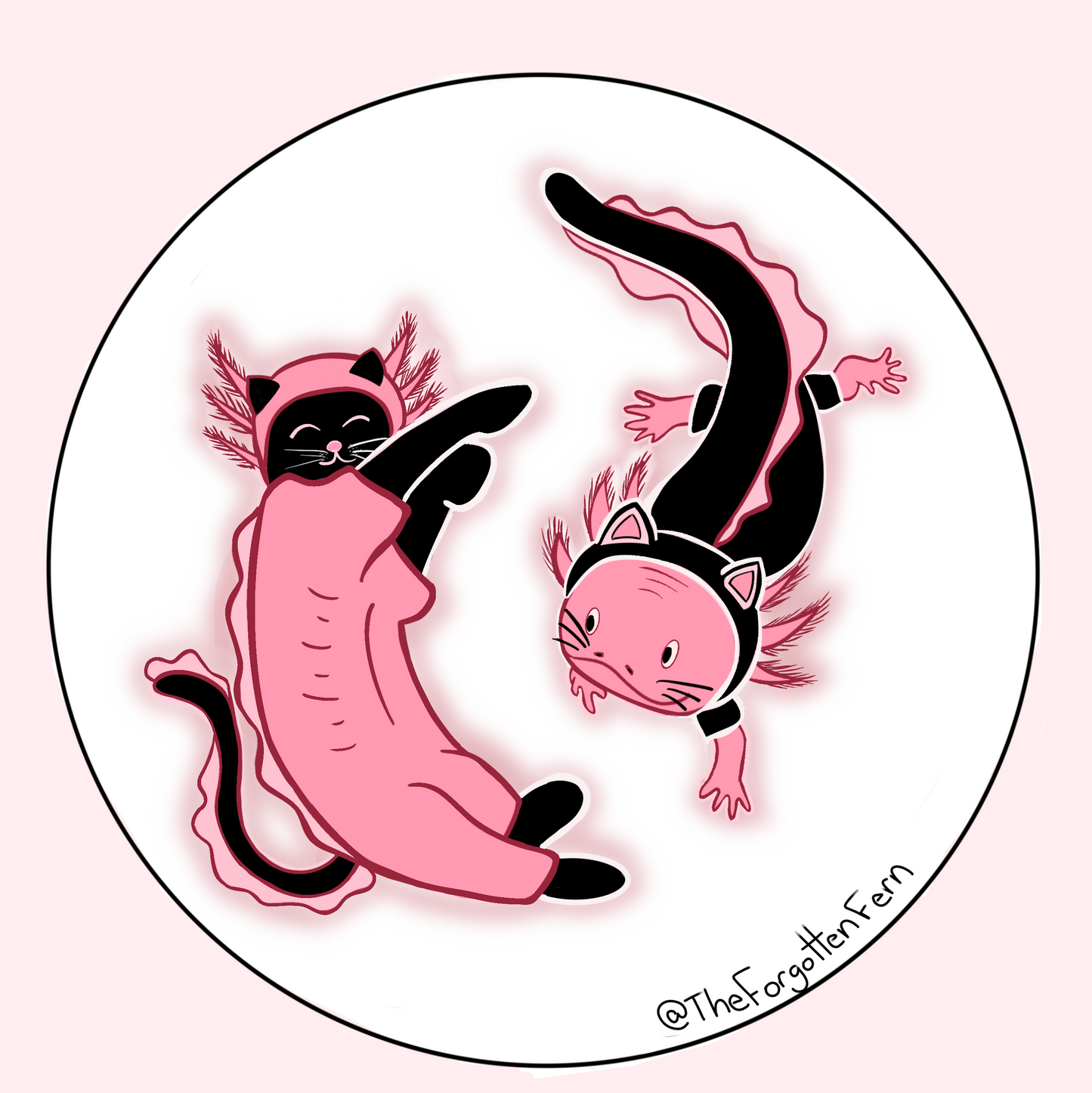 “Cat-xolotl” Halloween Sticker, 3x3 Inches