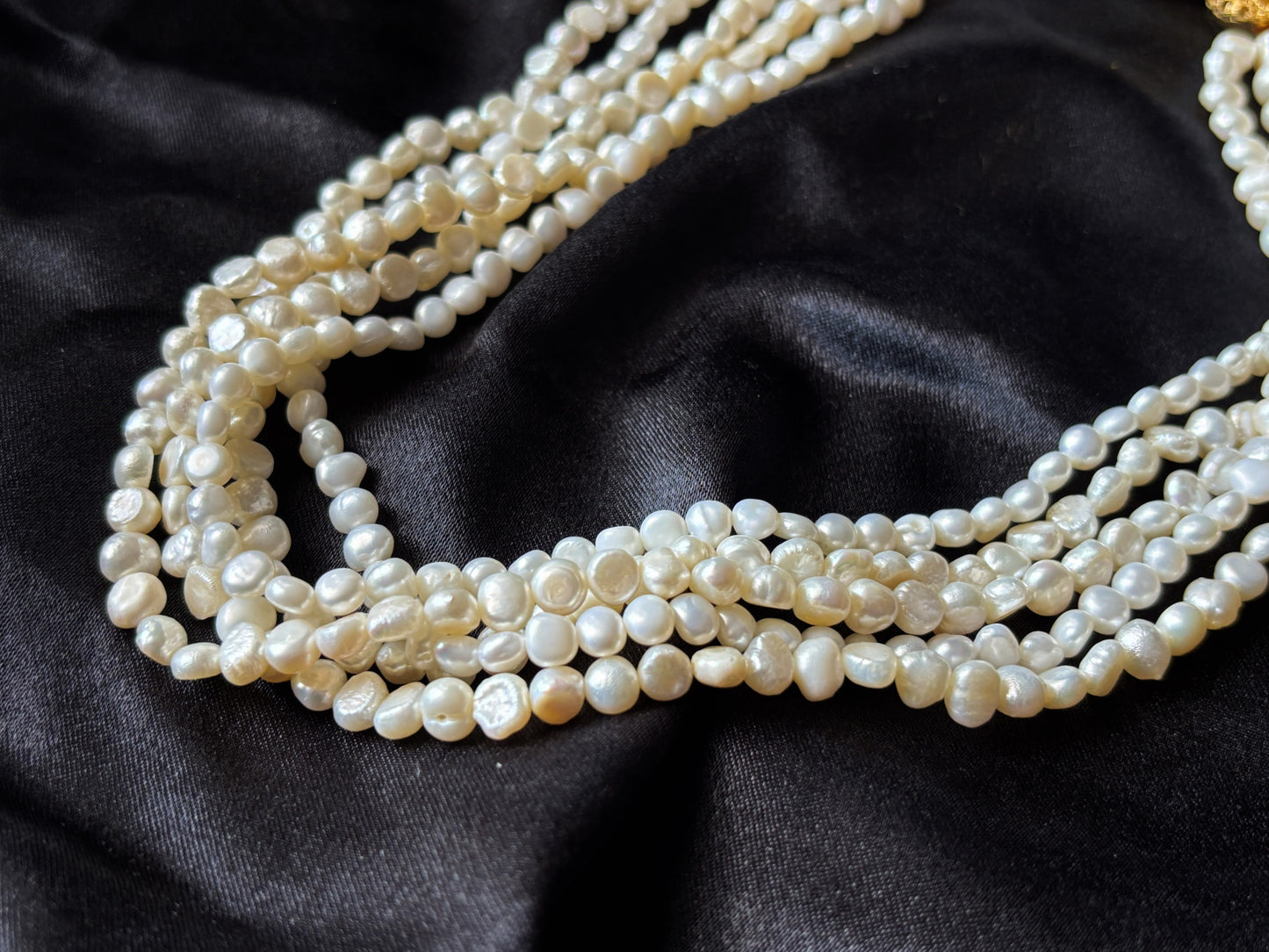 Vintage Valentine Jewelry Box Set- Pearl Necklace, Cameo Earrings