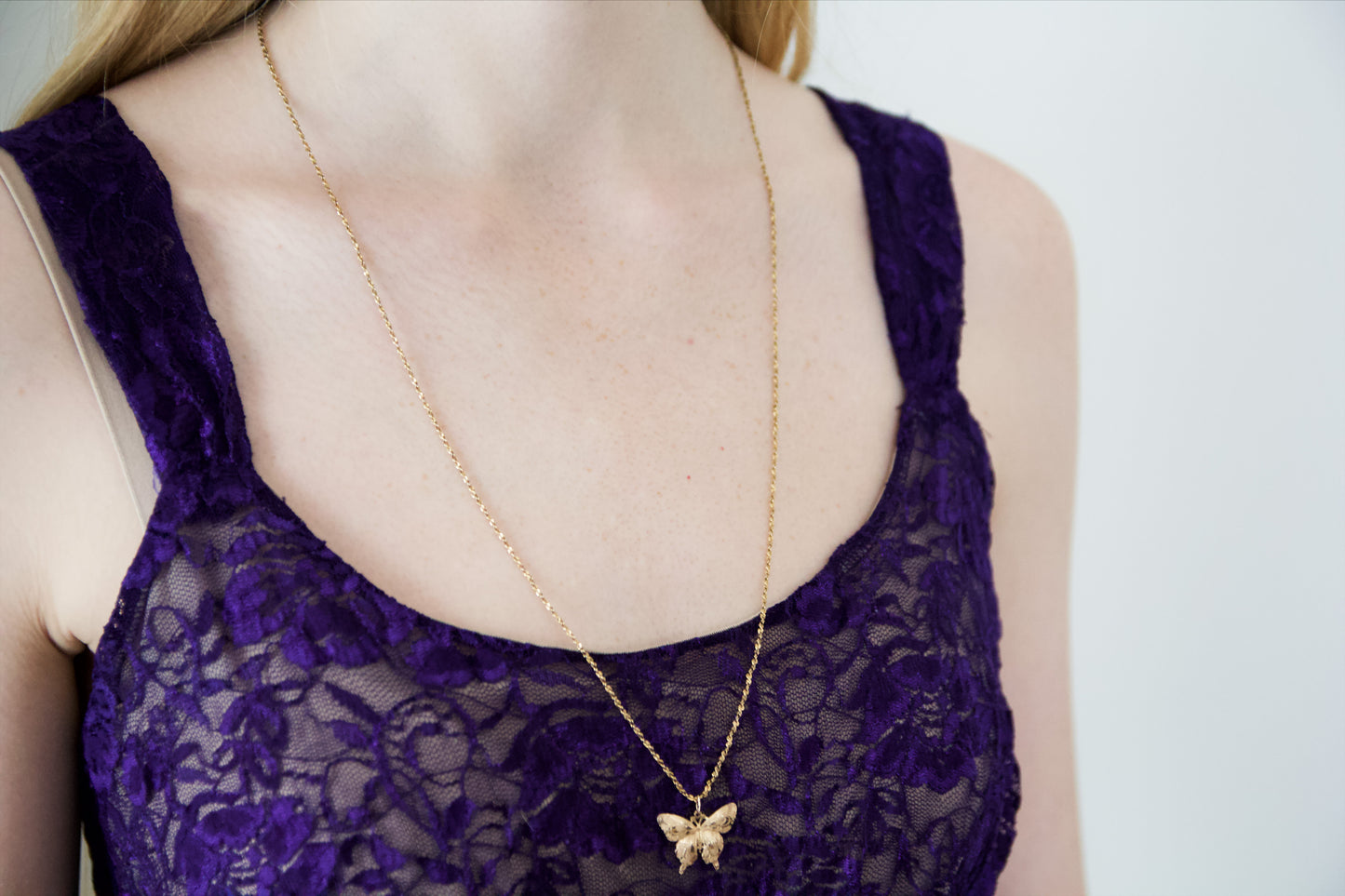 Gold Butterfly Necklace