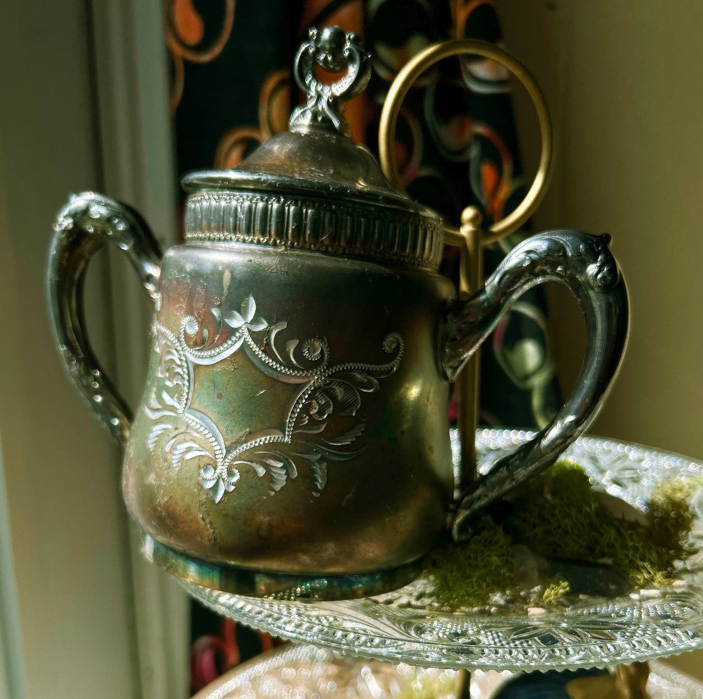 Vintage Rainbow Silver Tea Set