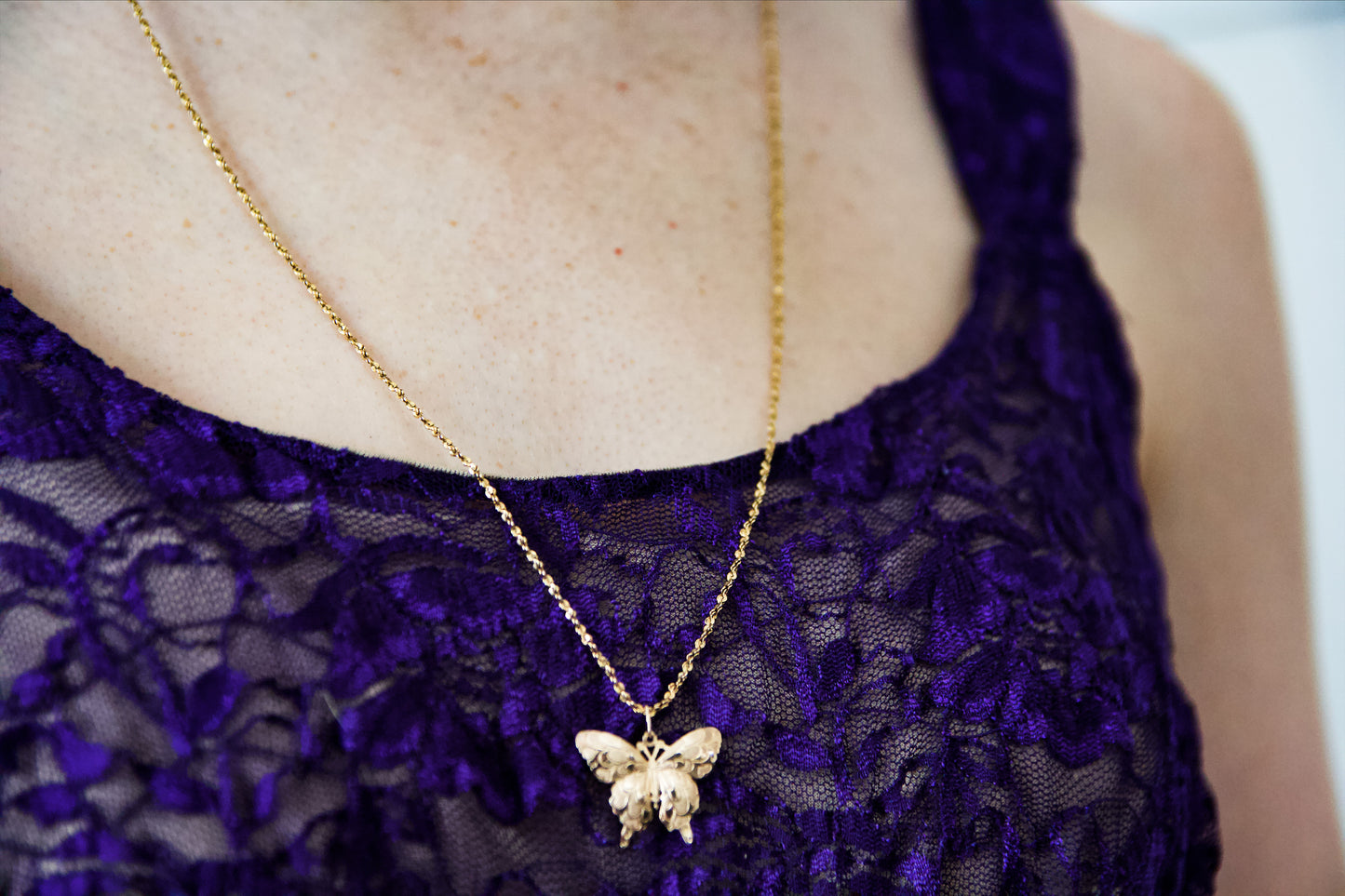 Gold Butterfly Necklace