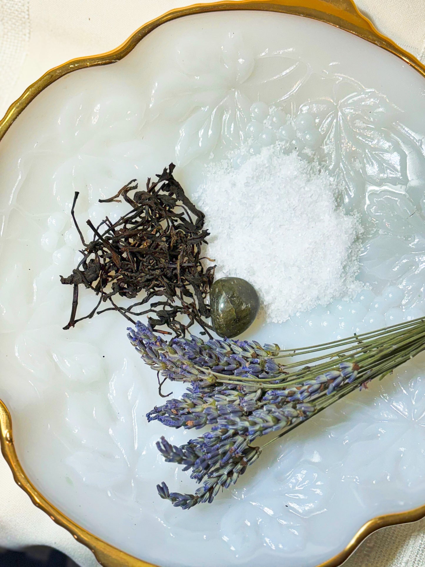 Herbal Bath Bag with Crystals