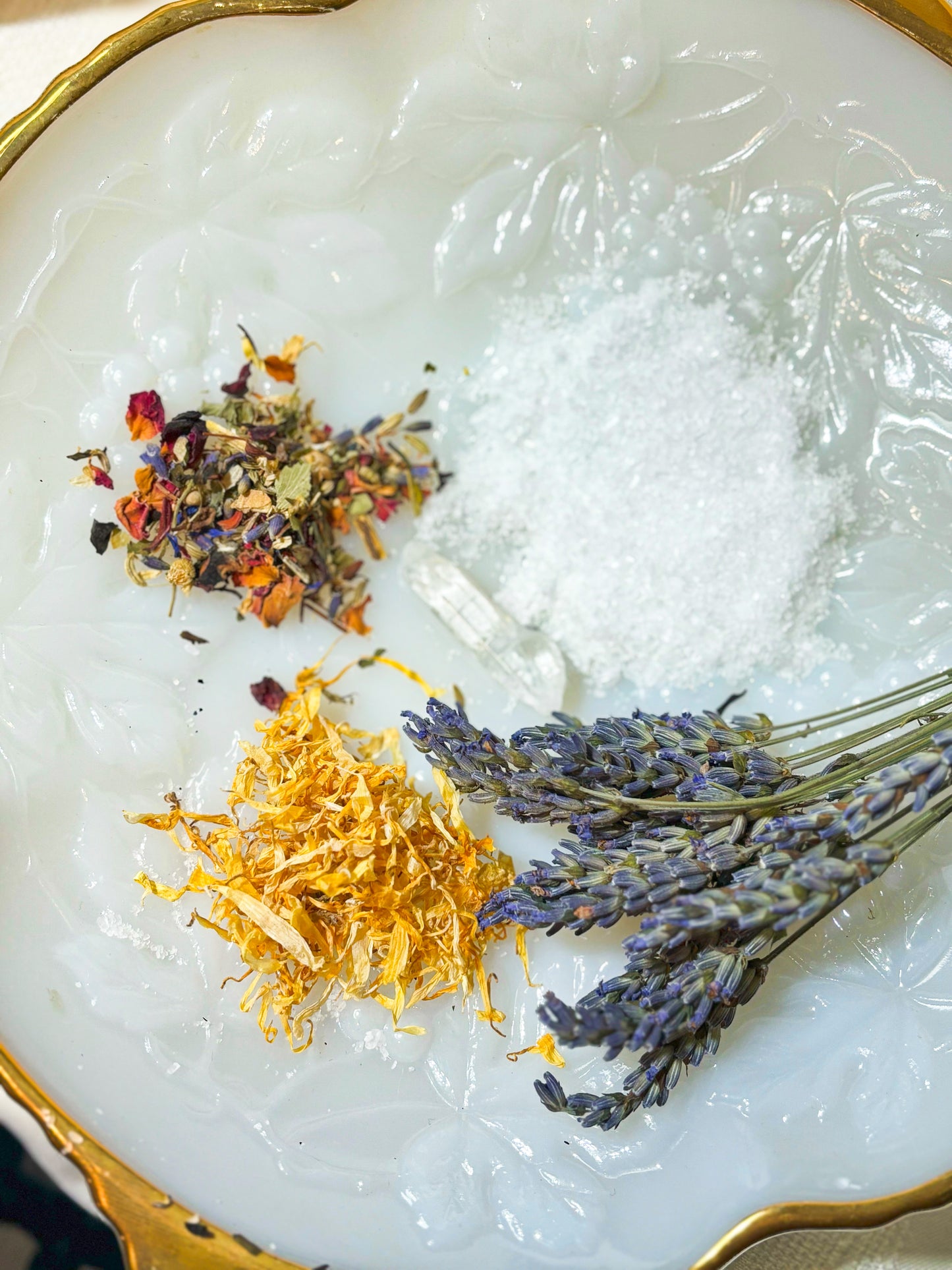 Herbal Bath Bag with Crystals