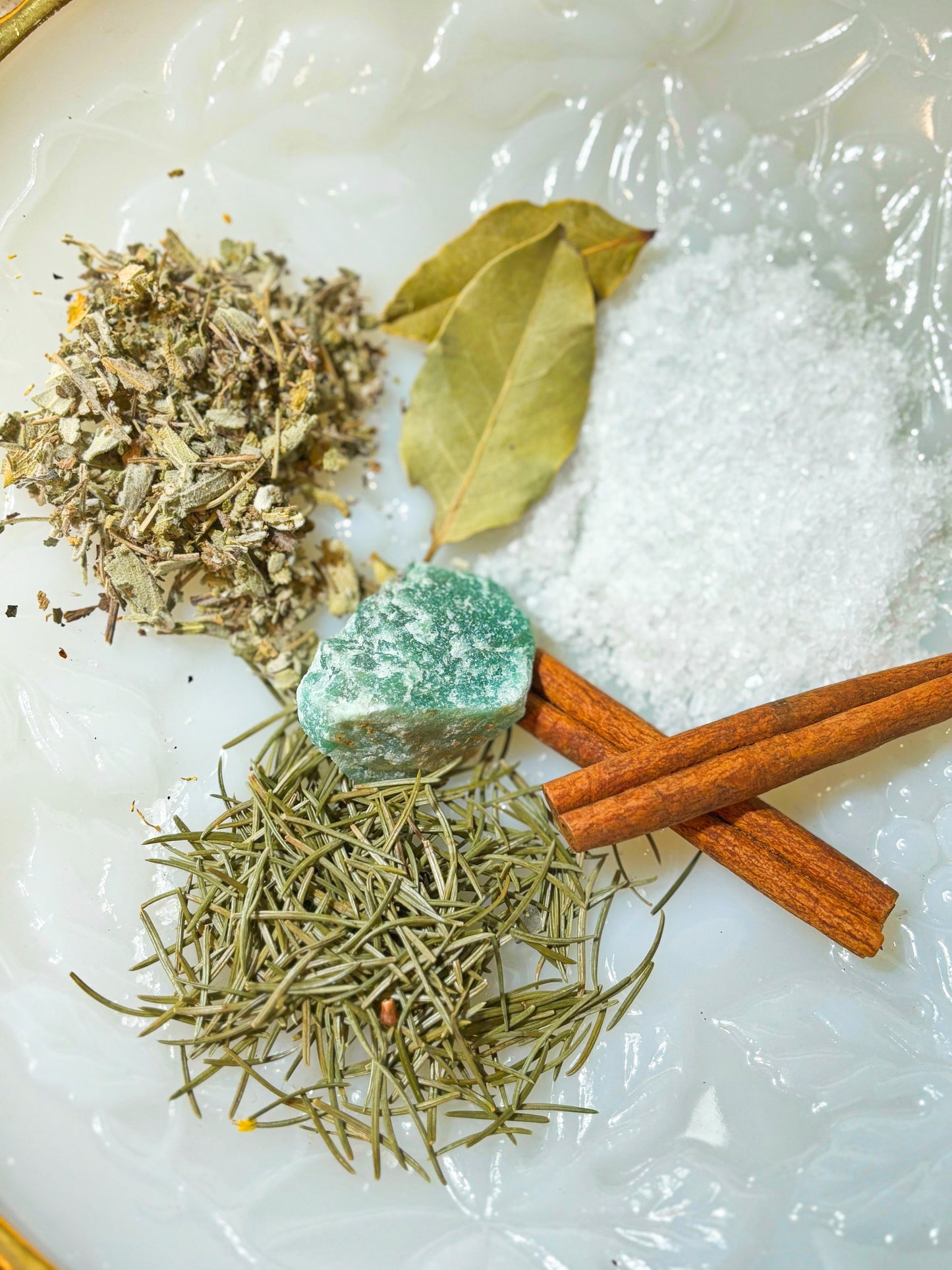 Herbal Bath Bag with Crystals