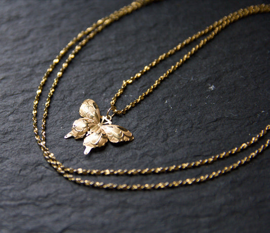 Gold Butterfly Necklace