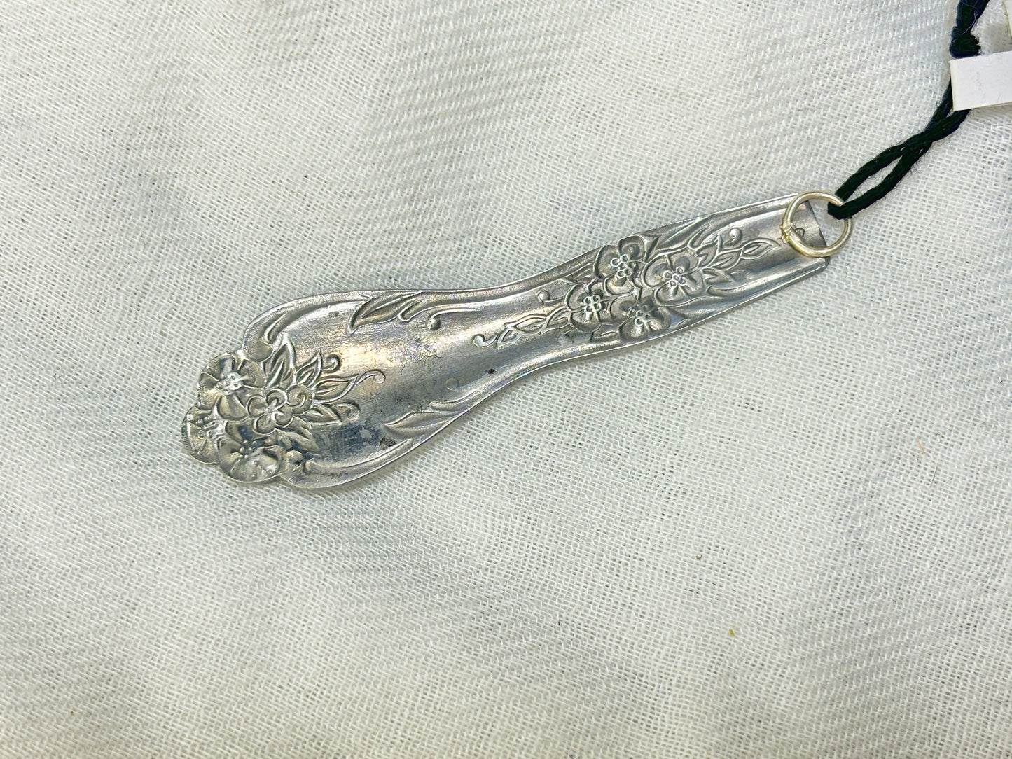 Silver Sunstone Floral Crystal Pendant