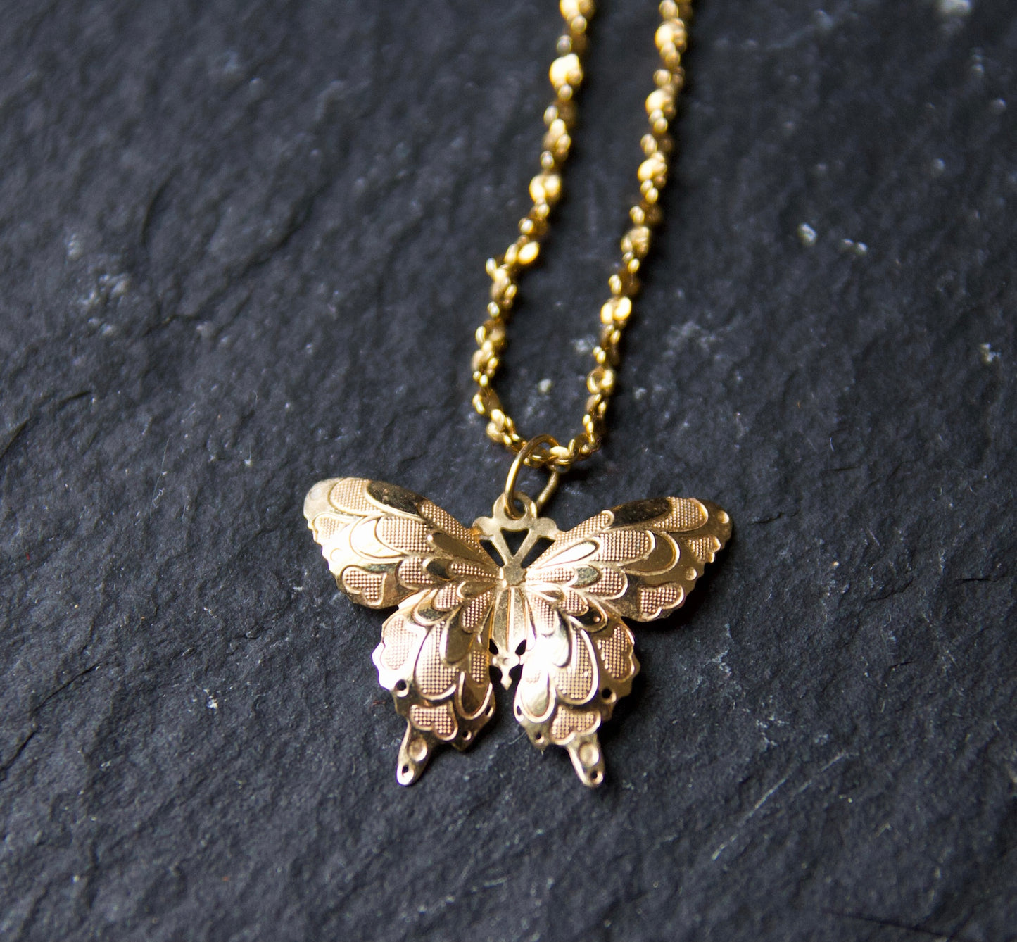 Gold Butterfly Necklace