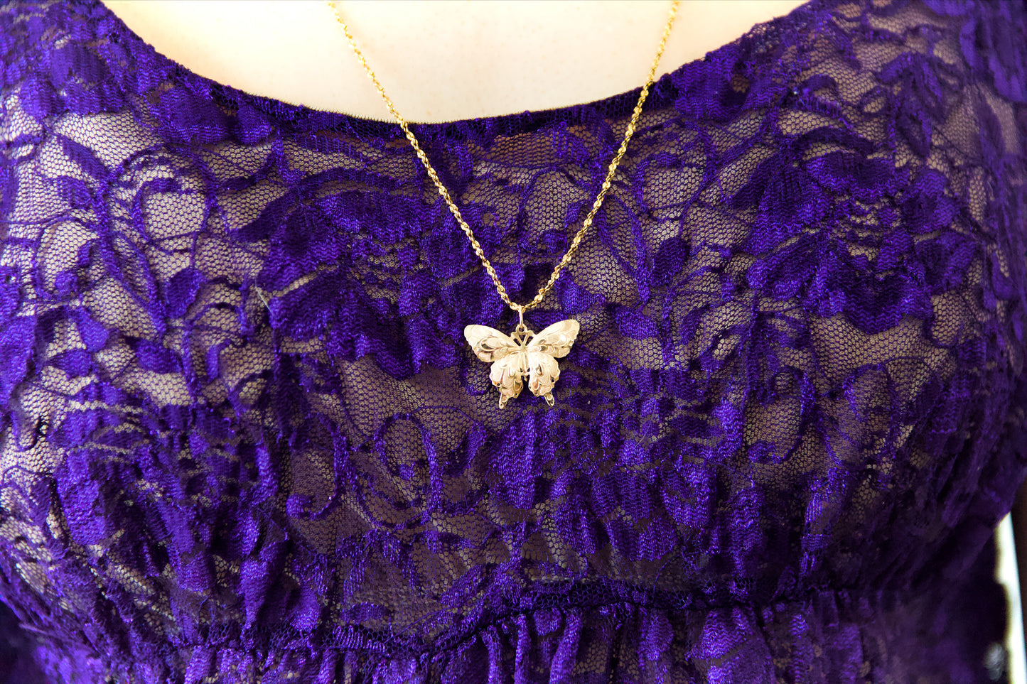 Gold Butterfly Necklace