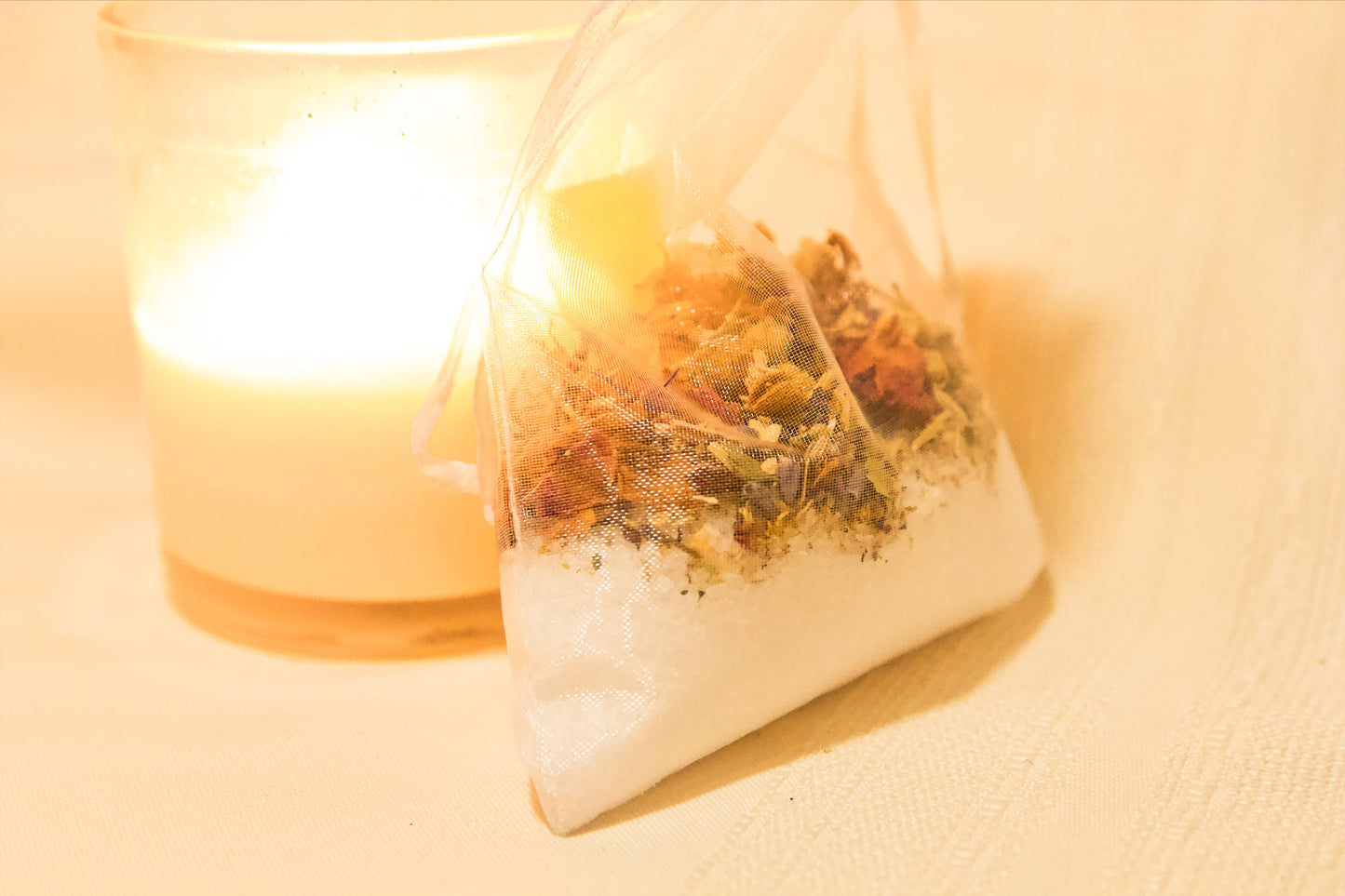 Herbal Bath Bag with Crystals