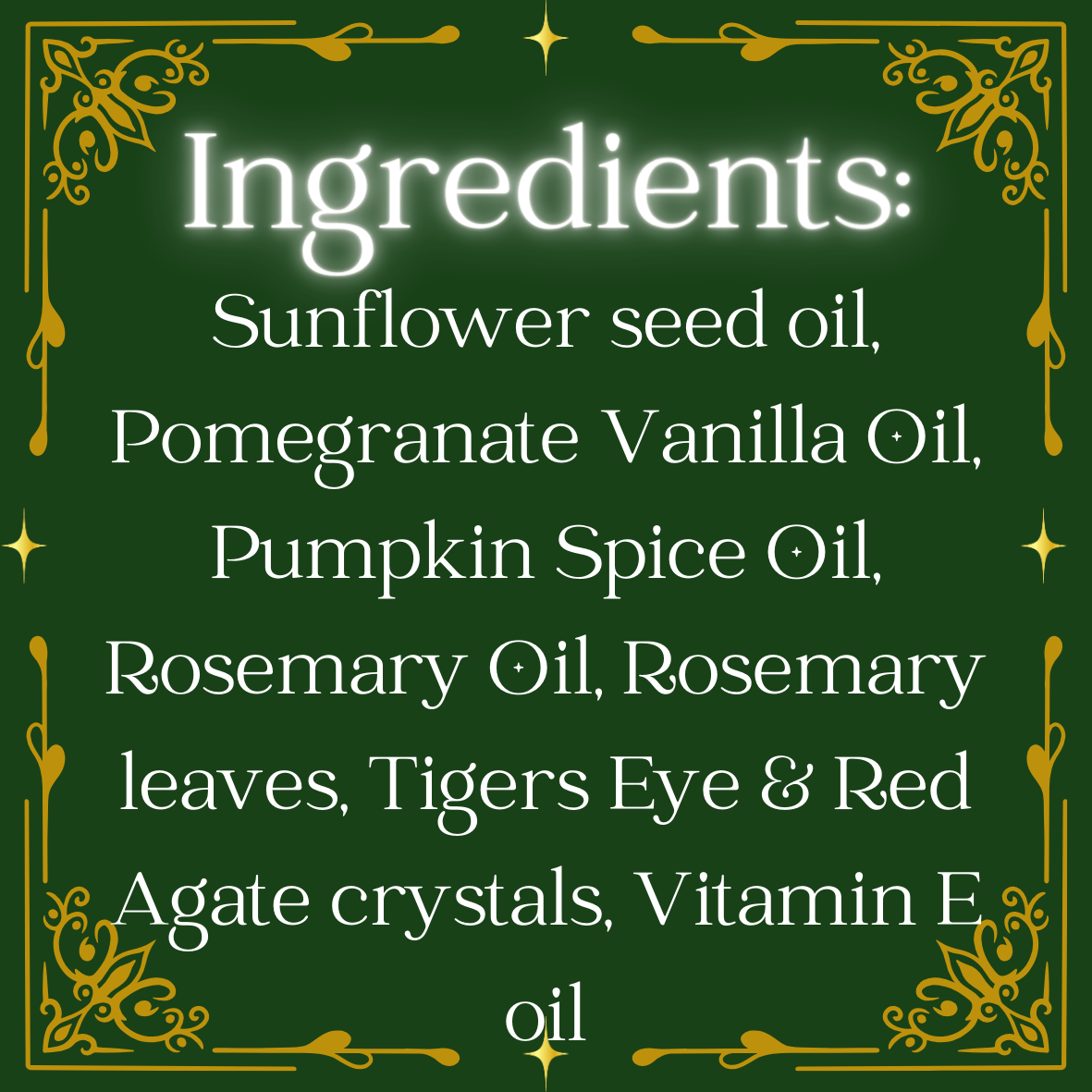 Pomegranate Pumpkin Rosemary Body Oil